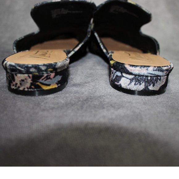Nanette Lepore Allegra Bow Velvet Mule Slide Sz 7 - Picture 3 of 10